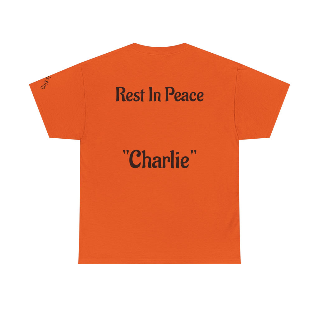 Thought-Provoking Unisex Heavy Cotton Tee: Rest In Peace Charlie, Opinion T-Shirt, Memorial Shirt, Casual Wear, Gift for Loss