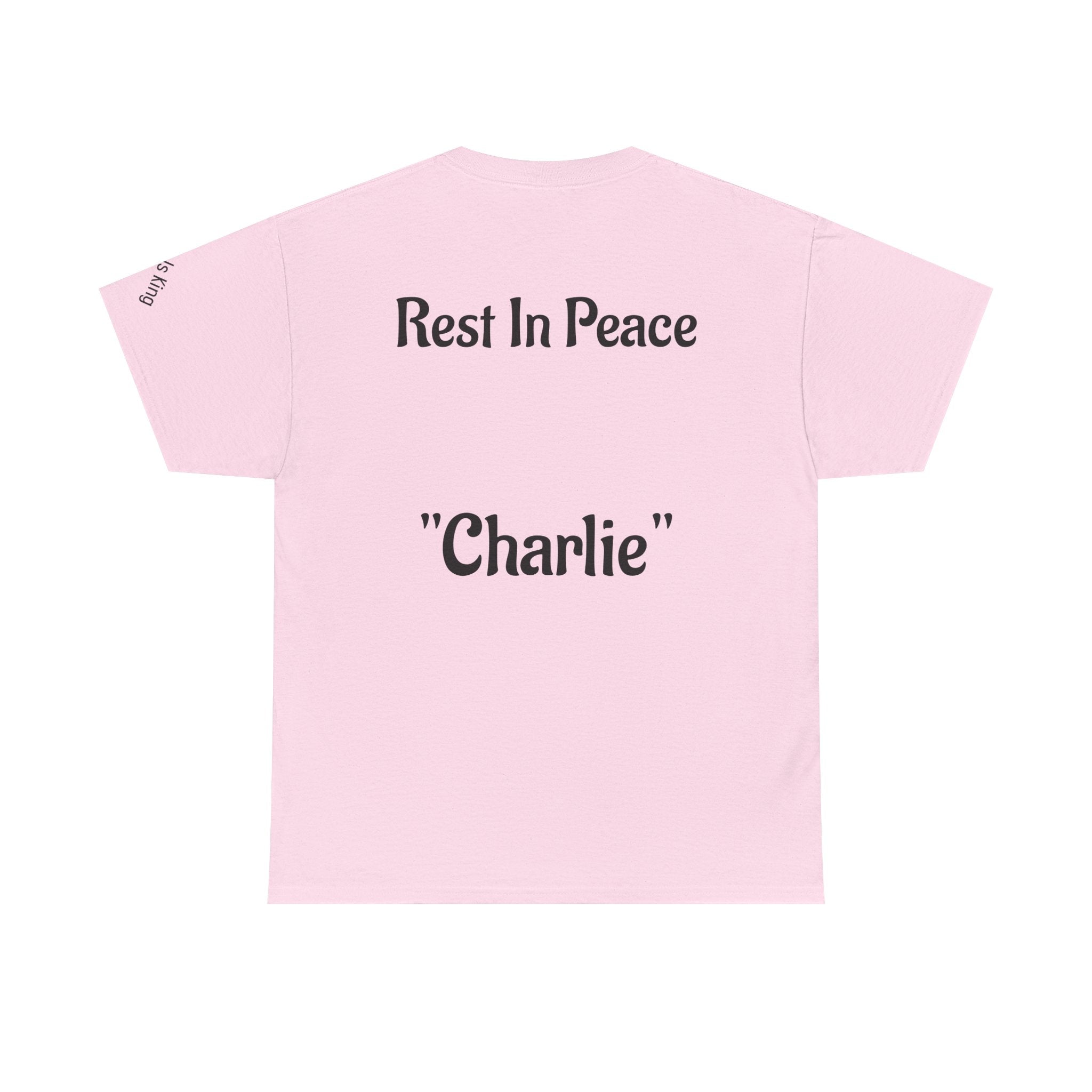 Thought-Provoking Unisex Heavy Cotton Tee: Rest In Peace Charlie, Opinion T-Shirt, Memorial Shirt, Casual Wear, Gift for Loss