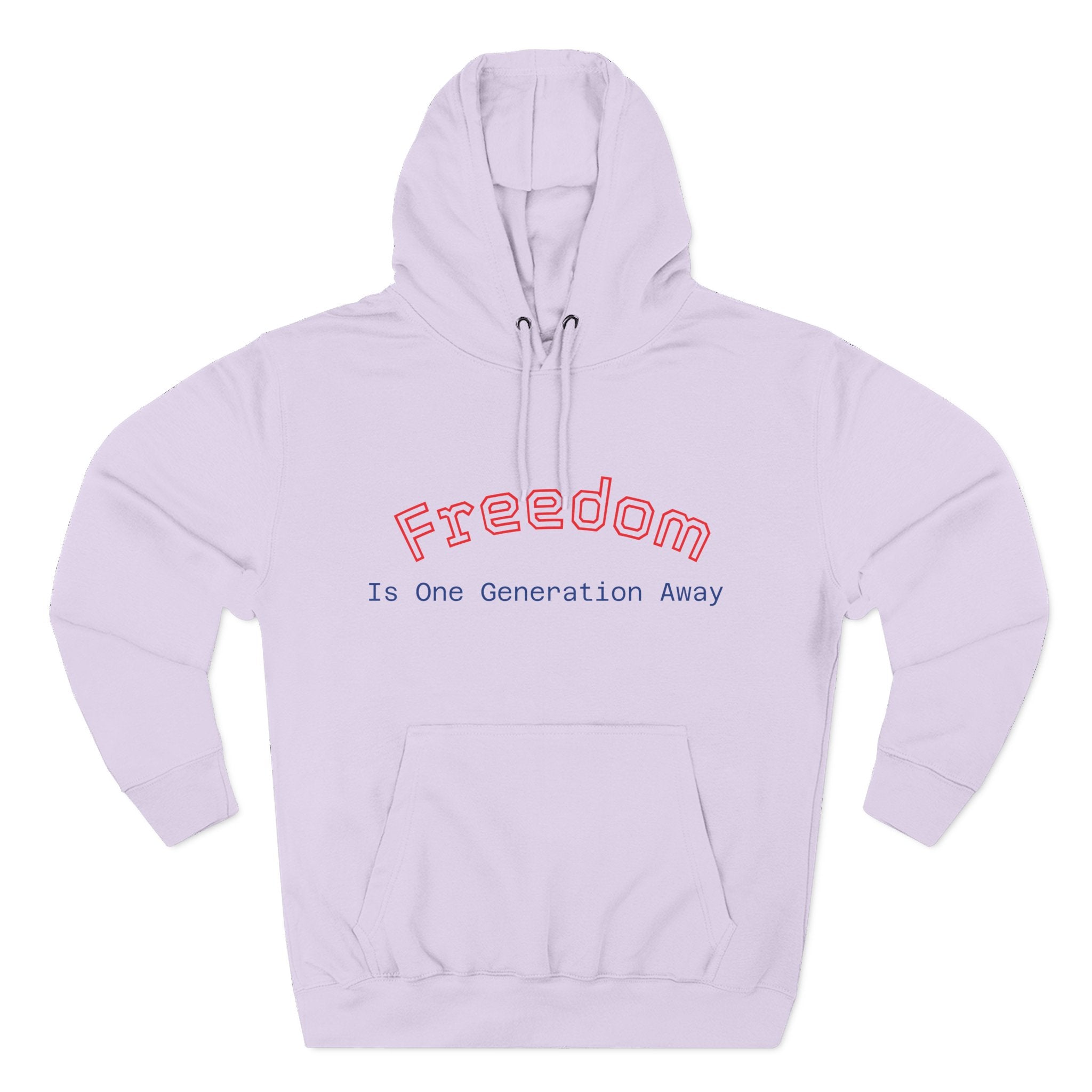 Three-Panel Freedom Hoodie - Inspirational Fleece Sweatshirt, God, Love, American Pride Apparel, Comfort Wear