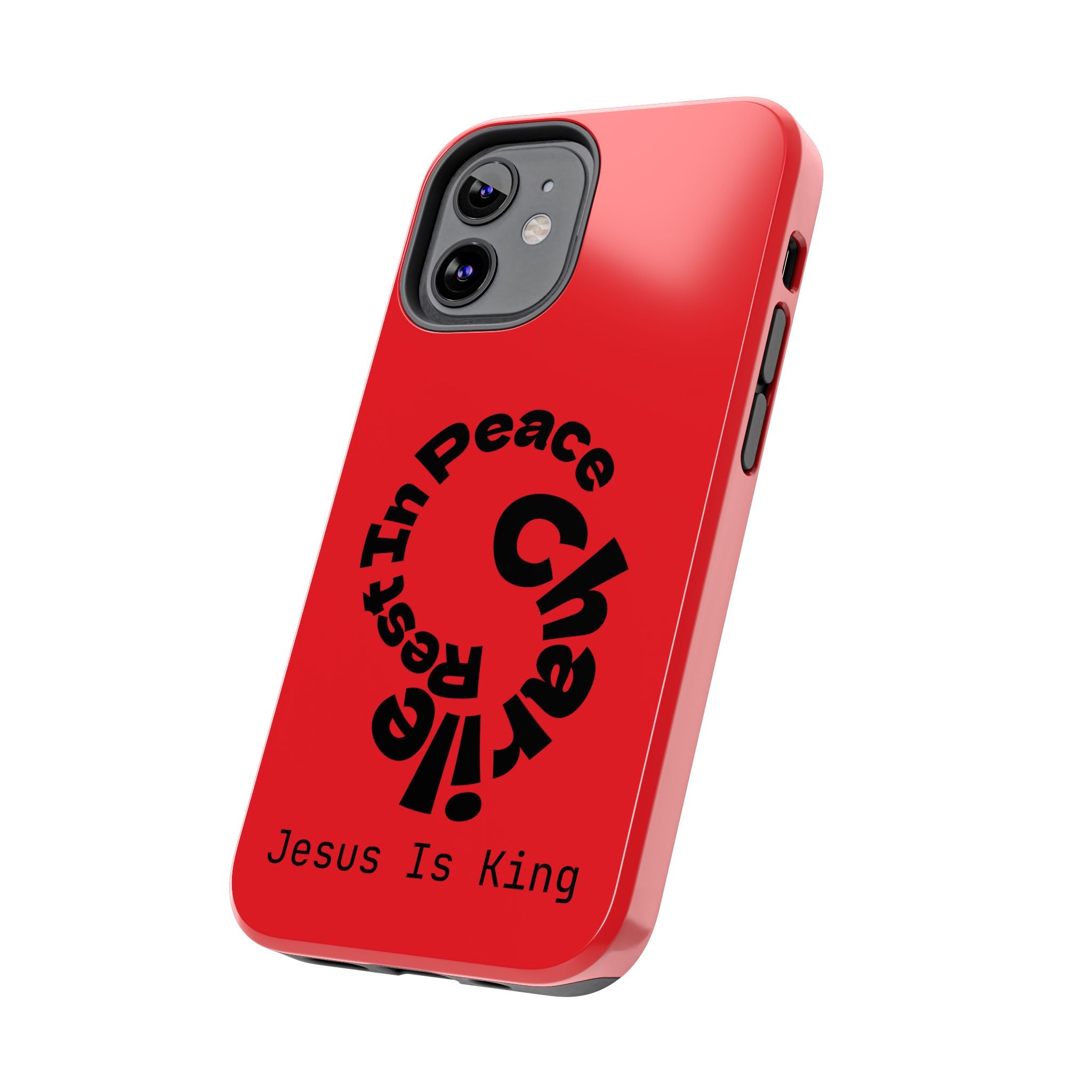 Bold Tough Phone Cases with Inspirational Design - Jesus Is King, Durable Protection, Gifts for Believers, Faith-Based Accessories, [...]