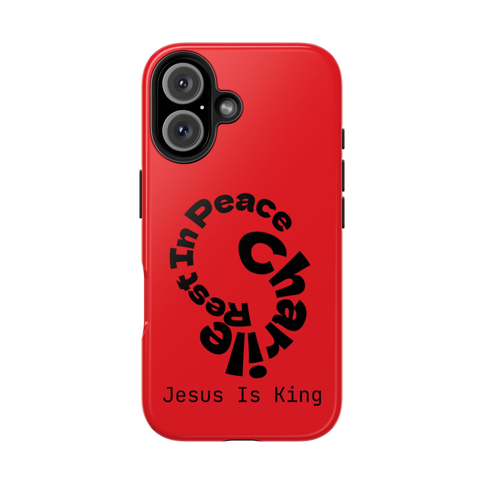 Bold Tough Phone Cases with Inspirational Design - Jesus Is King, Durable Protection, Gifts for Believers, Faith-Based Accessories, [...]