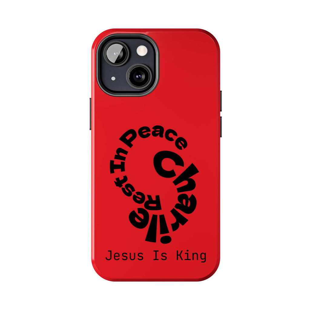 Bold Tough Phone Cases with Inspirational Design - Jesus Is King, Durable Protection, Gifts for Believers, Faith-Based Accessories, [...]