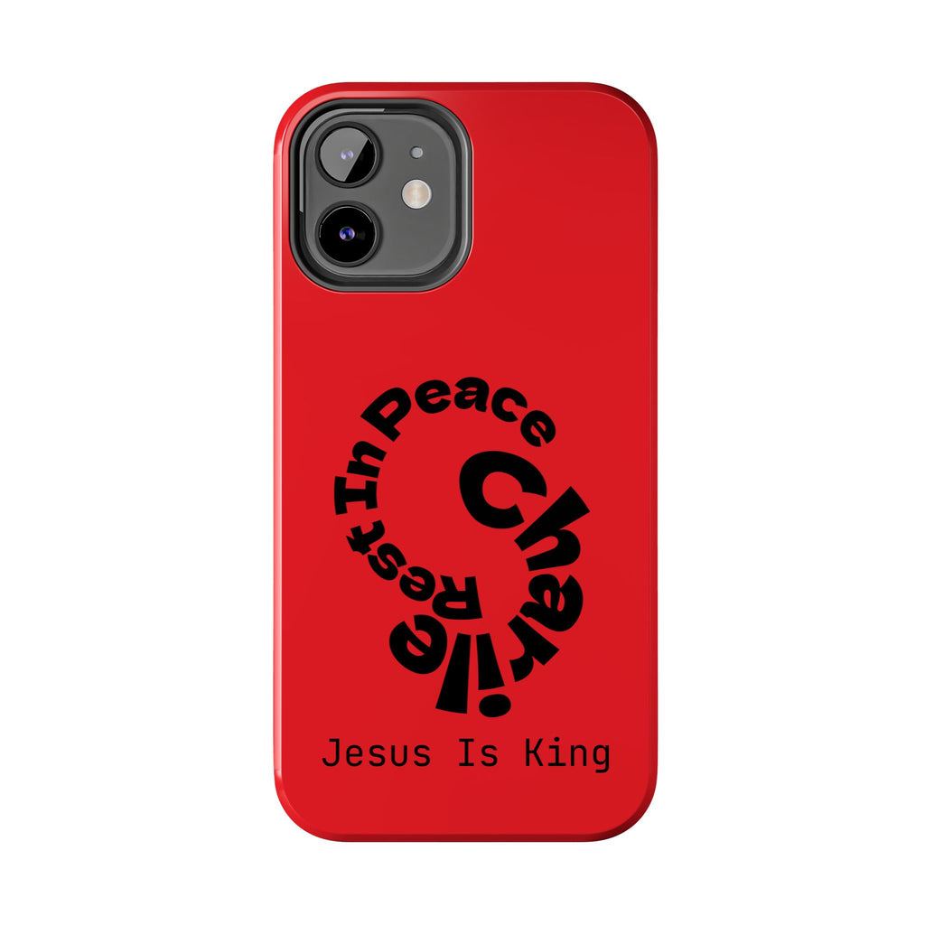 Bold Tough Phone Cases with Inspirational Design - Jesus Is King, Durable Protection, Gifts for Believers, Faith-Based Accessories, [...]