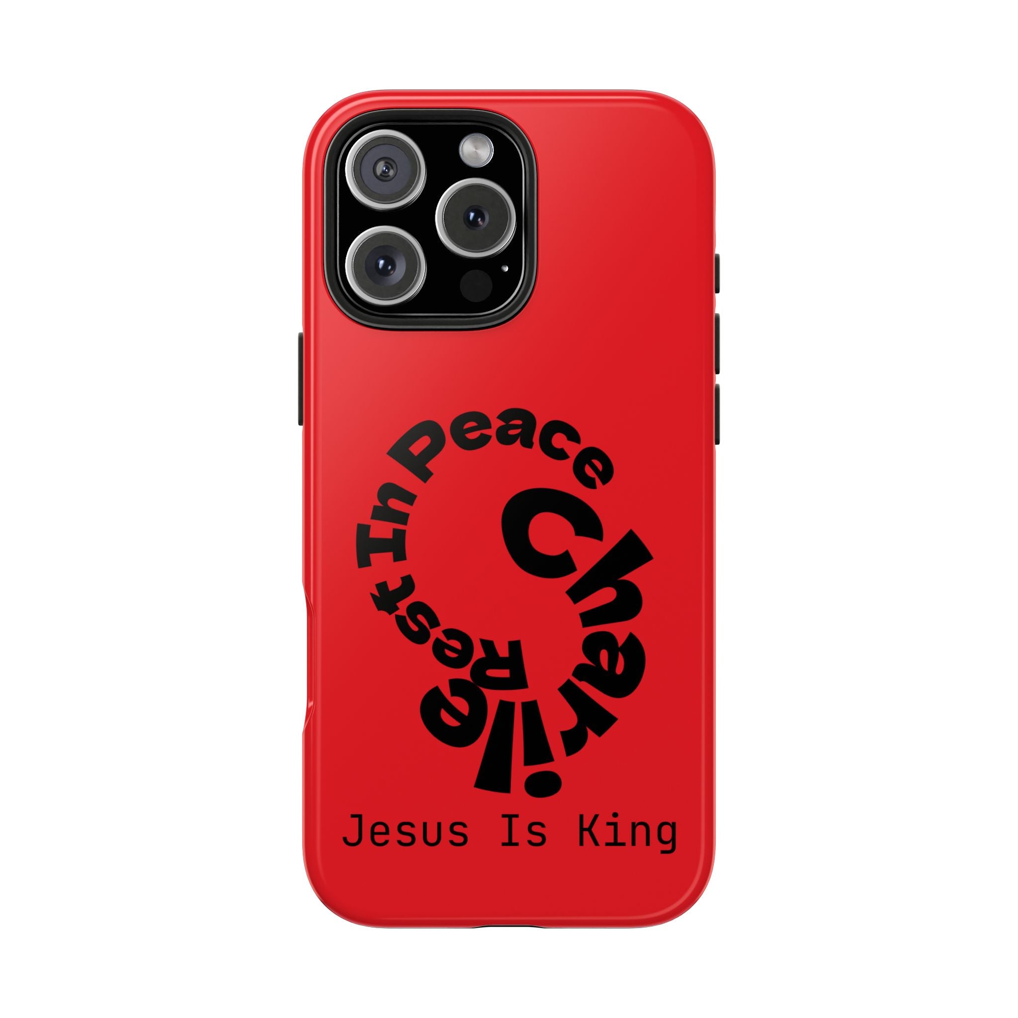Bold Tough Phone Cases with Inspirational Design - Jesus Is King, Durable Protection, Gifts for Believers, Faith-Based Accessories, [...]