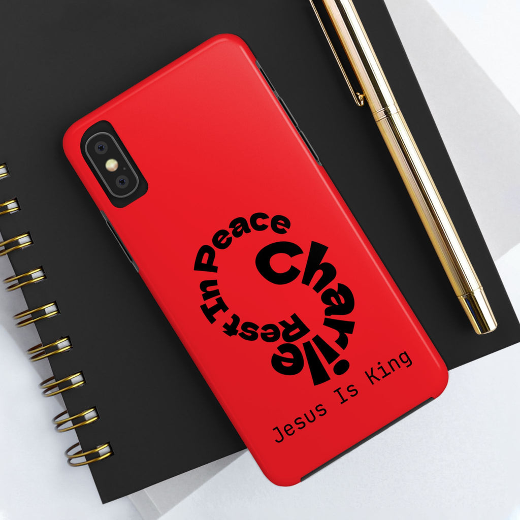 Bold Tough Phone Cases with Inspirational Design - Jesus Is King, Durable Protection, Gifts for Believers, Faith-Based Accessories, [...]