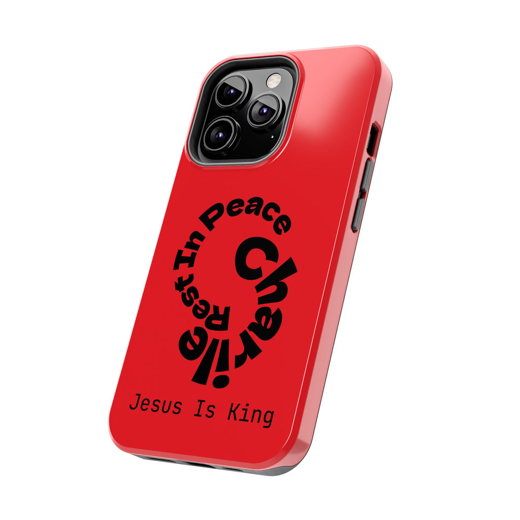 Bold Tough Phone Cases with Inspirational Design - Jesus Is King, Durable Protection, Gifts for Believers, Faith-Based Accessories, [...]