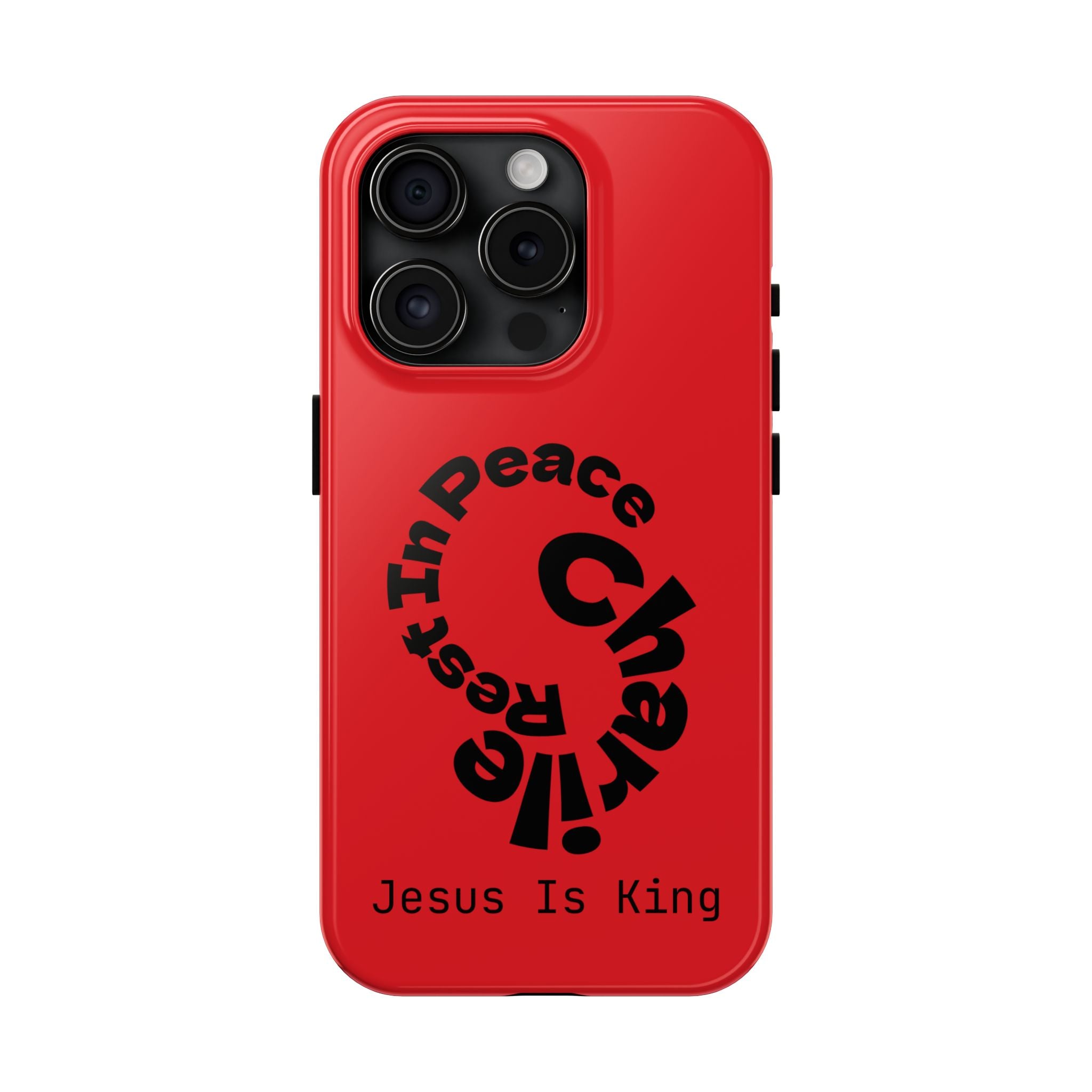 Bold Tough Phone Cases with Inspirational Design - Jesus Is King, Durable Protection, Gifts for Believers, Faith-Based Accessories, [...]
