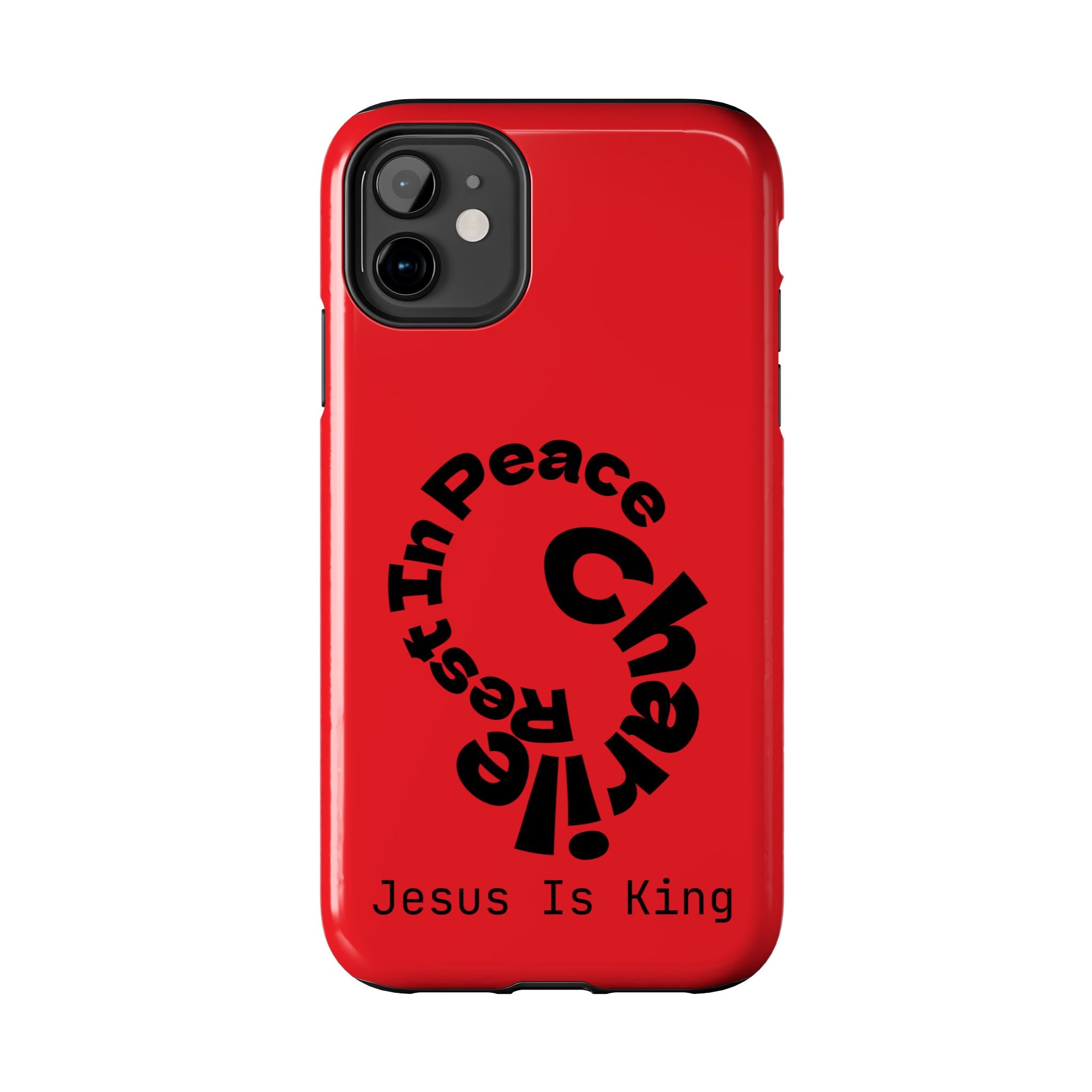 Bold Tough Phone Cases with Inspirational Design - Jesus Is King, Durable Protection, Gifts for Believers, Faith-Based Accessories, [...]