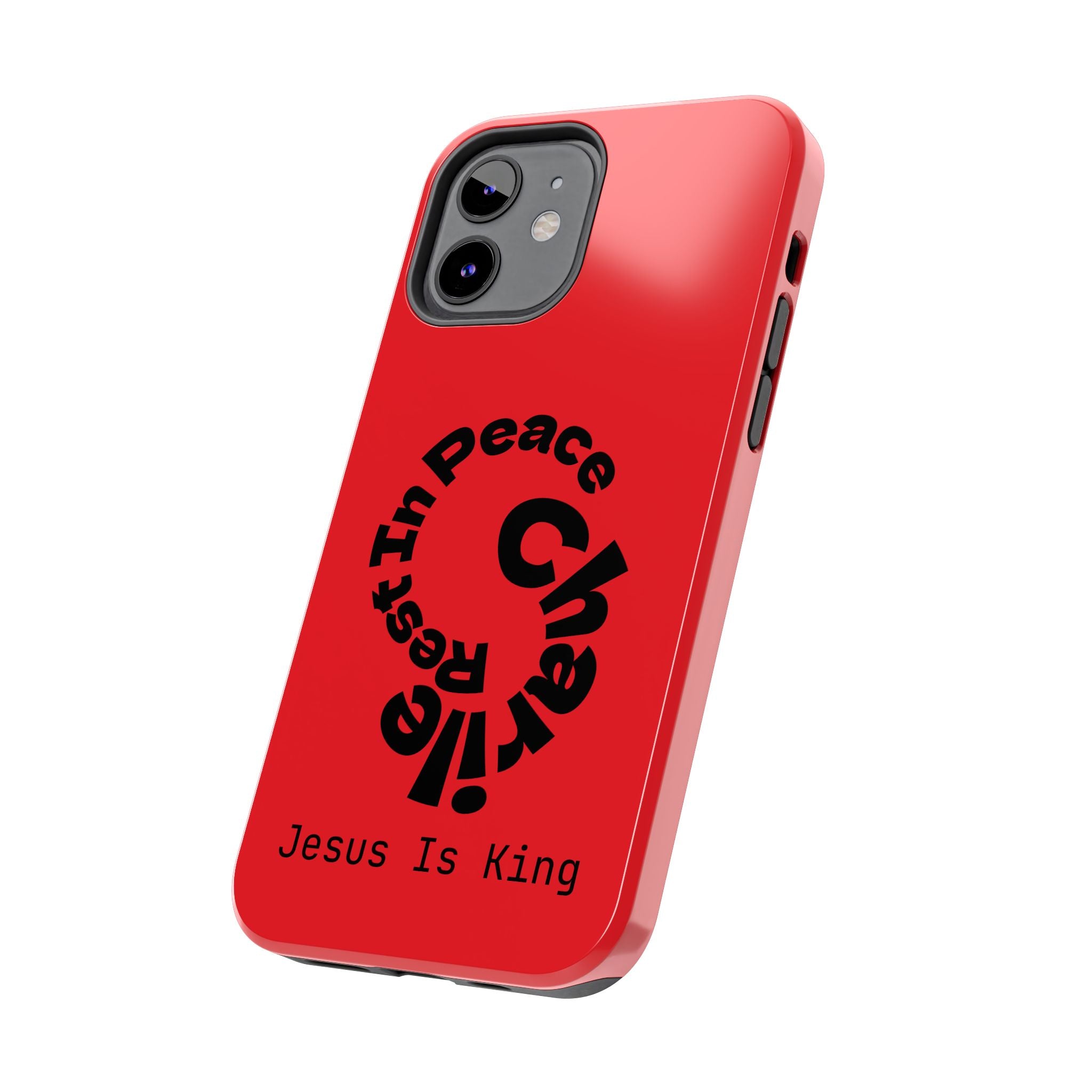 Bold Tough Phone Cases with Inspirational Design - Jesus Is King, Durable Protection, Gifts for Believers, Faith-Based Accessories, [...]