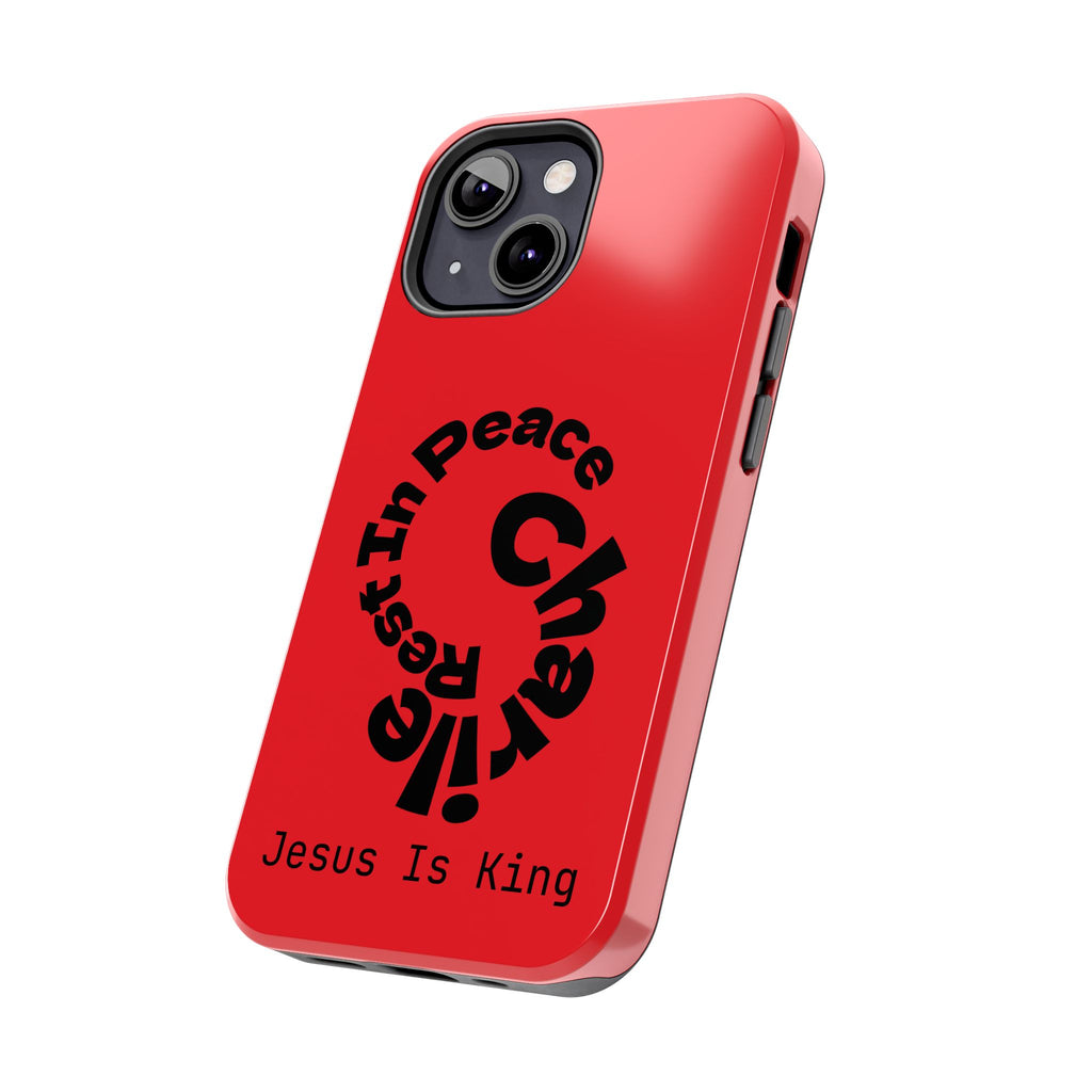 Bold Tough Phone Cases with Inspirational Design - Jesus Is King, Durable Protection, Gifts for Believers, Faith-Based Accessories, [...]