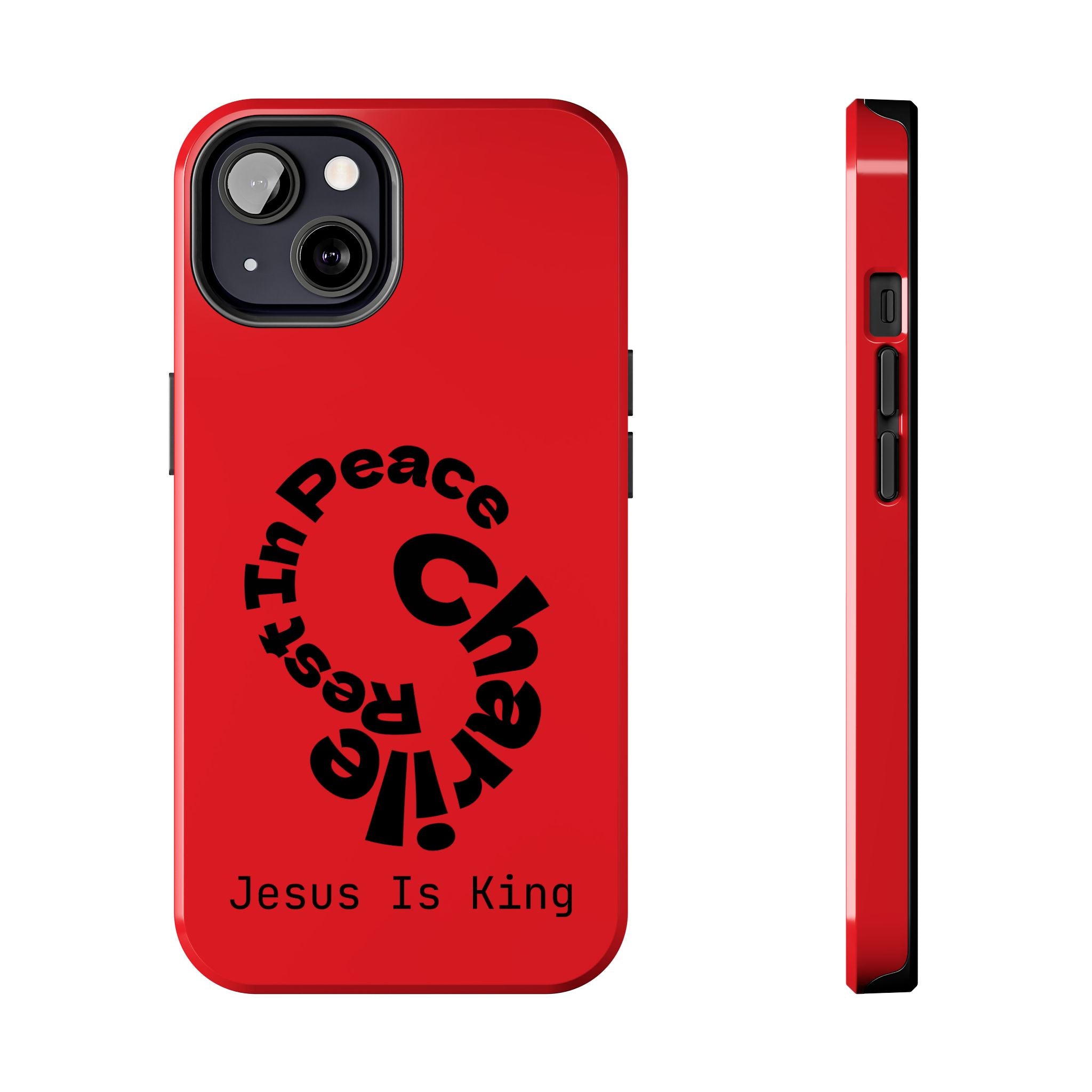 Bold Tough Phone Cases with Inspirational Design - Jesus Is King, Durable Protection, Gifts for Believers, Faith-Based Accessories, [...]