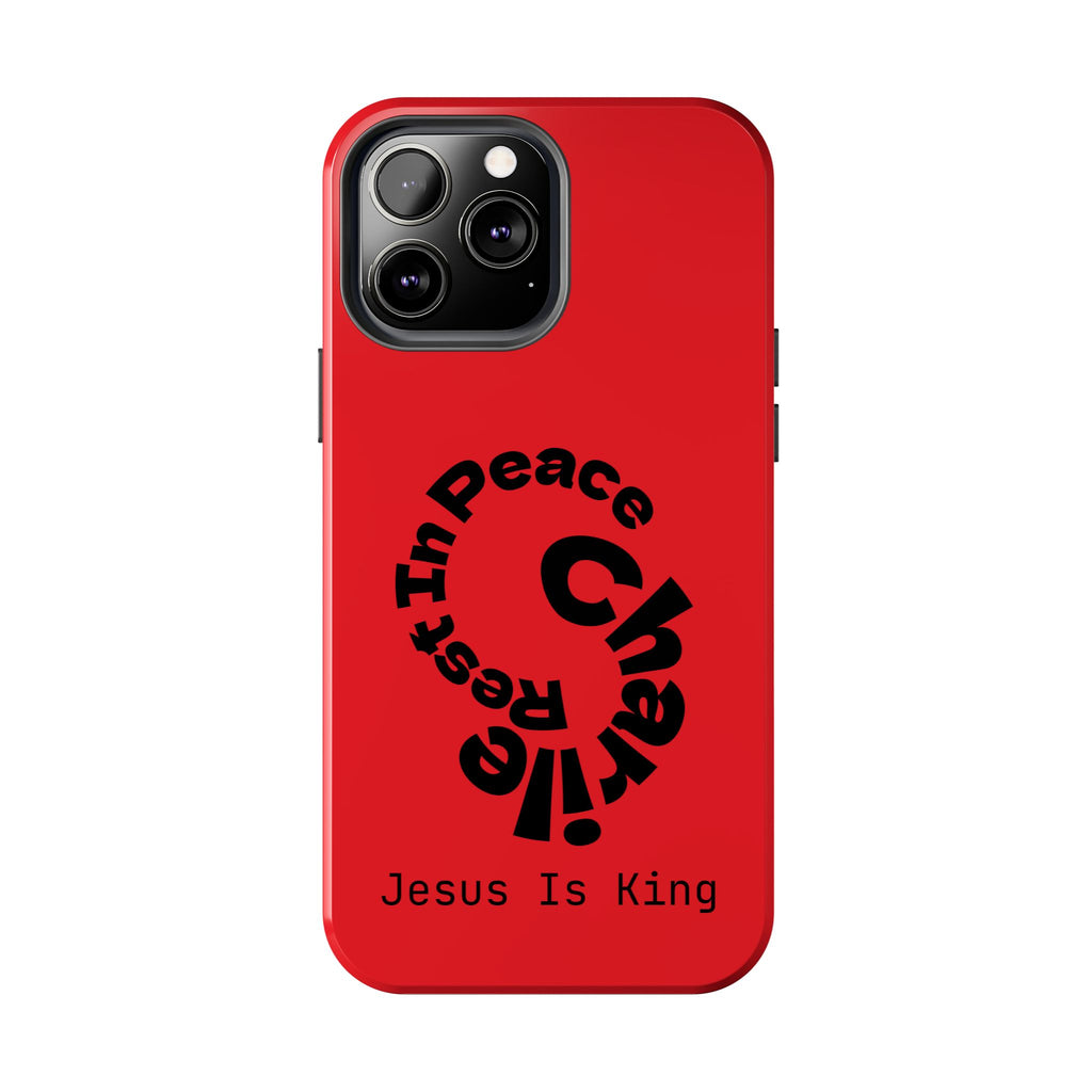 Bold Tough Phone Cases with Inspirational Design - Jesus Is King, Durable Protection, Gifts for Believers, Faith-Based Accessories, [...]