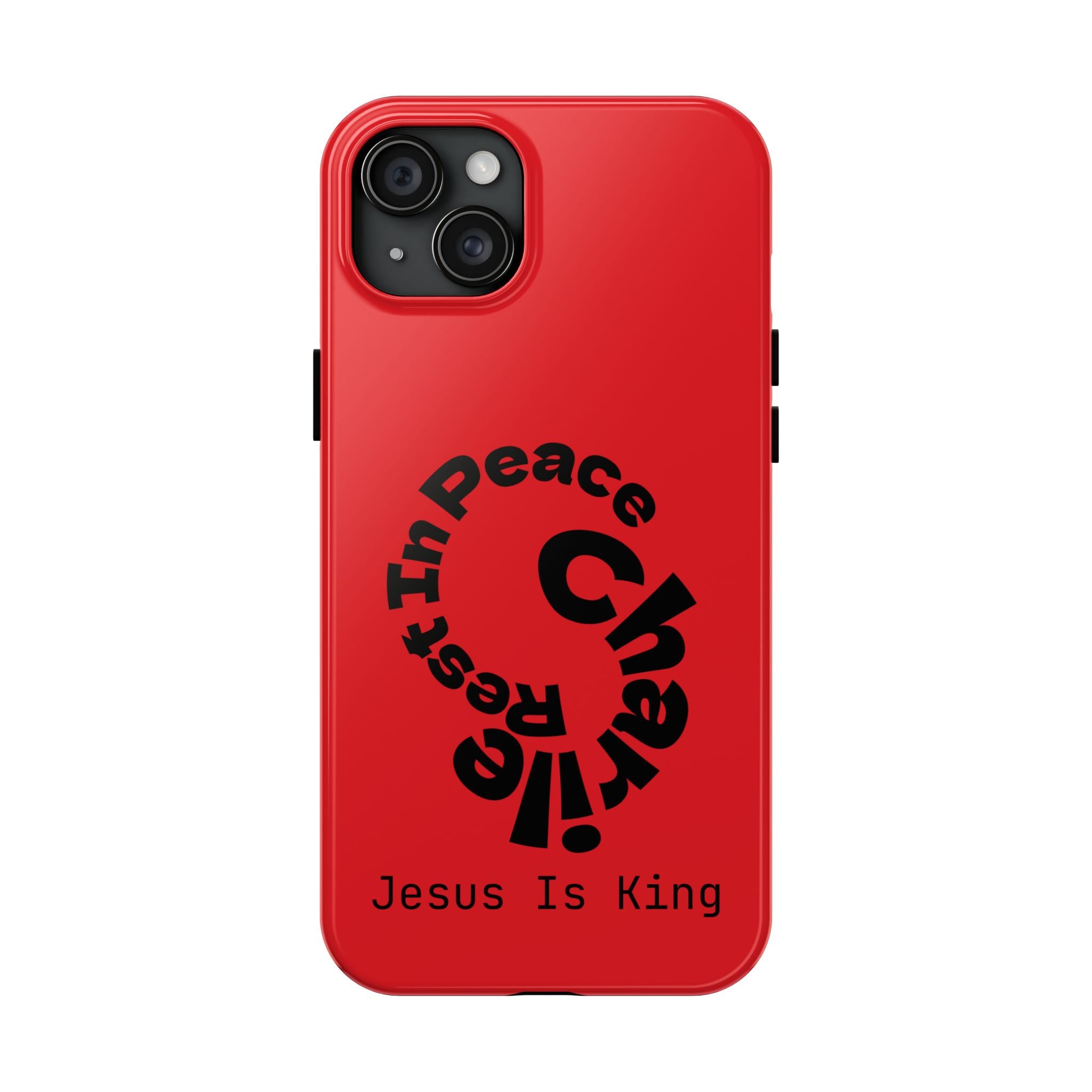 Bold Tough Phone Cases with Inspirational Design - Jesus Is King, Durable Protection, Gifts for Believers, Faith-Based Accessories, [...]