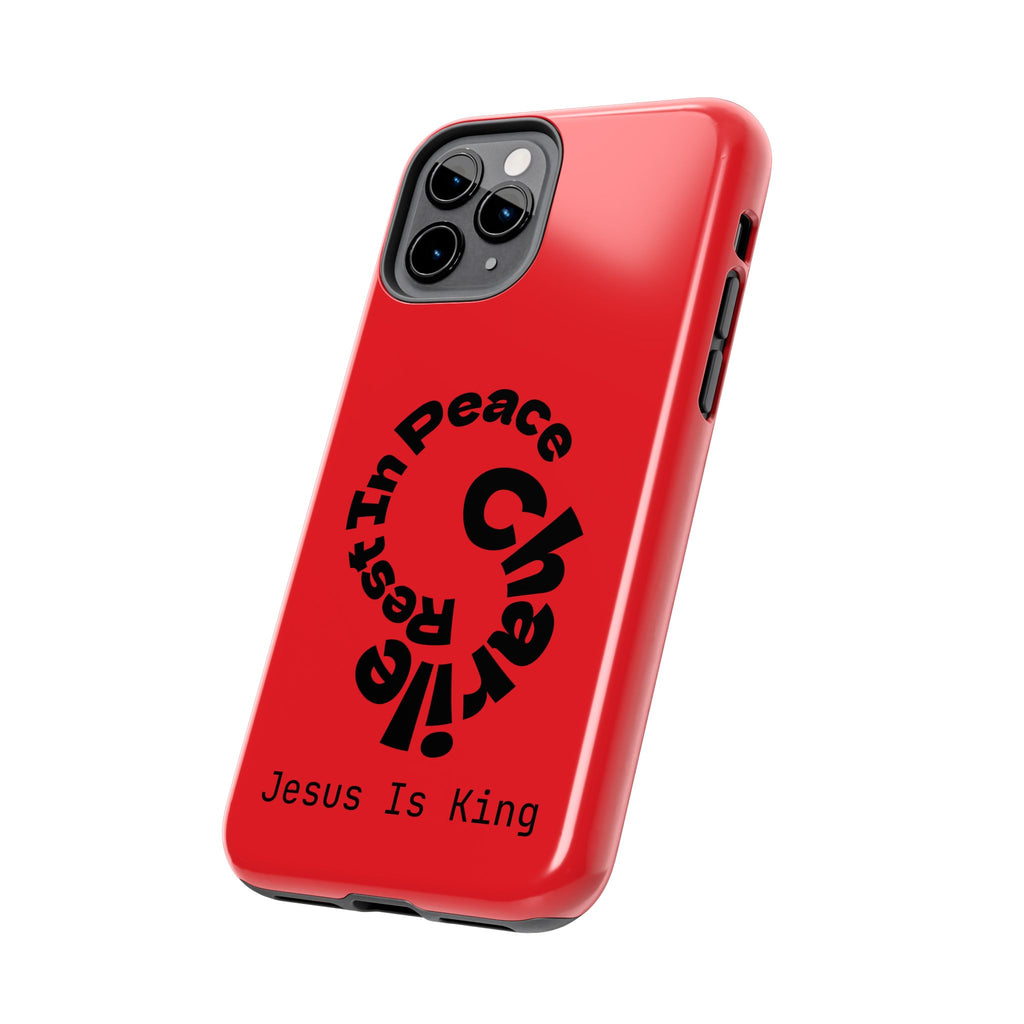 Bold Tough Phone Cases with Inspirational Design - Jesus Is King, Durable Protection, Gifts for Believers, Faith-Based Accessories, [...]