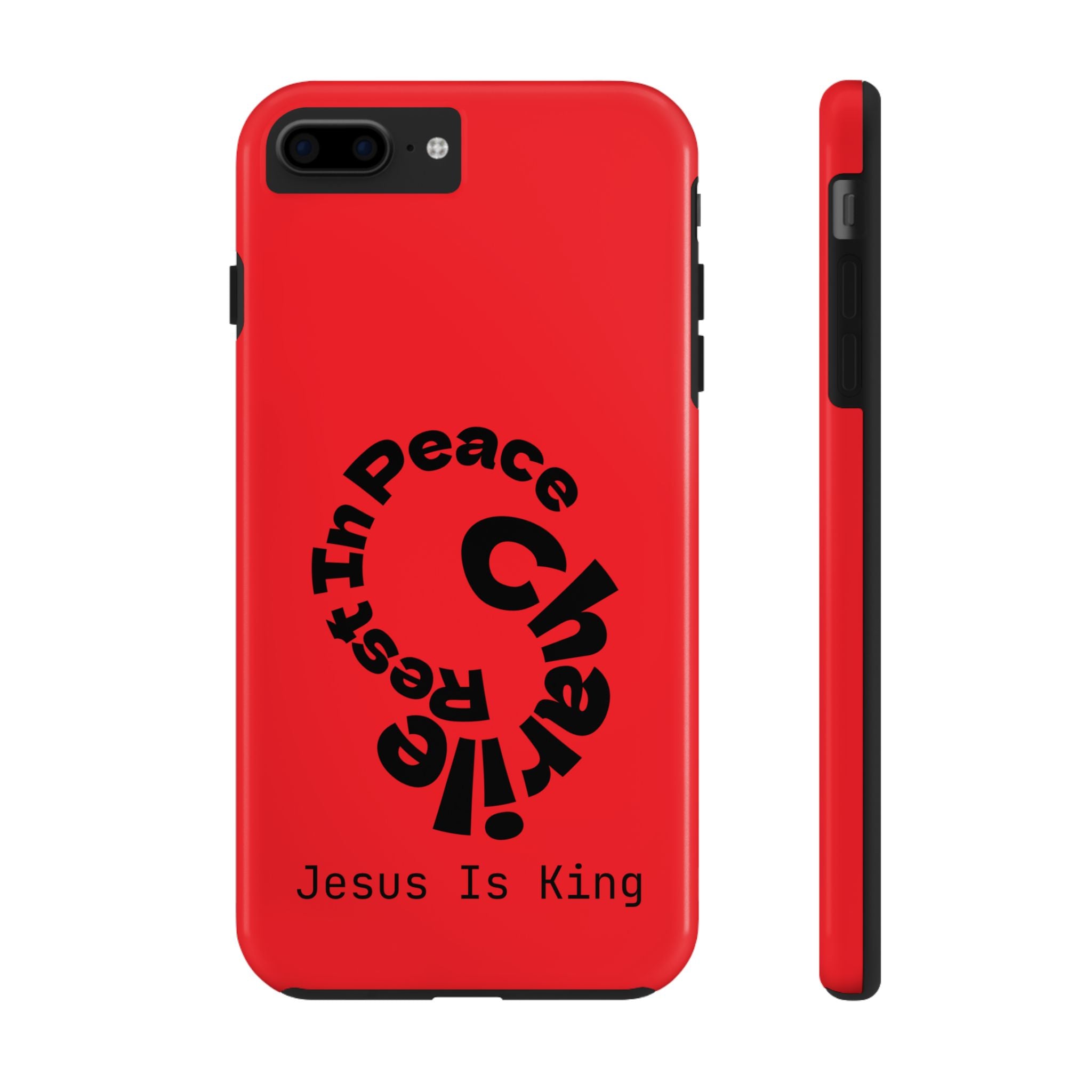 Bold Tough Phone Cases with Inspirational Design - Jesus Is King, Durable Protection, Gifts for Believers, Faith-Based Accessories, [...]