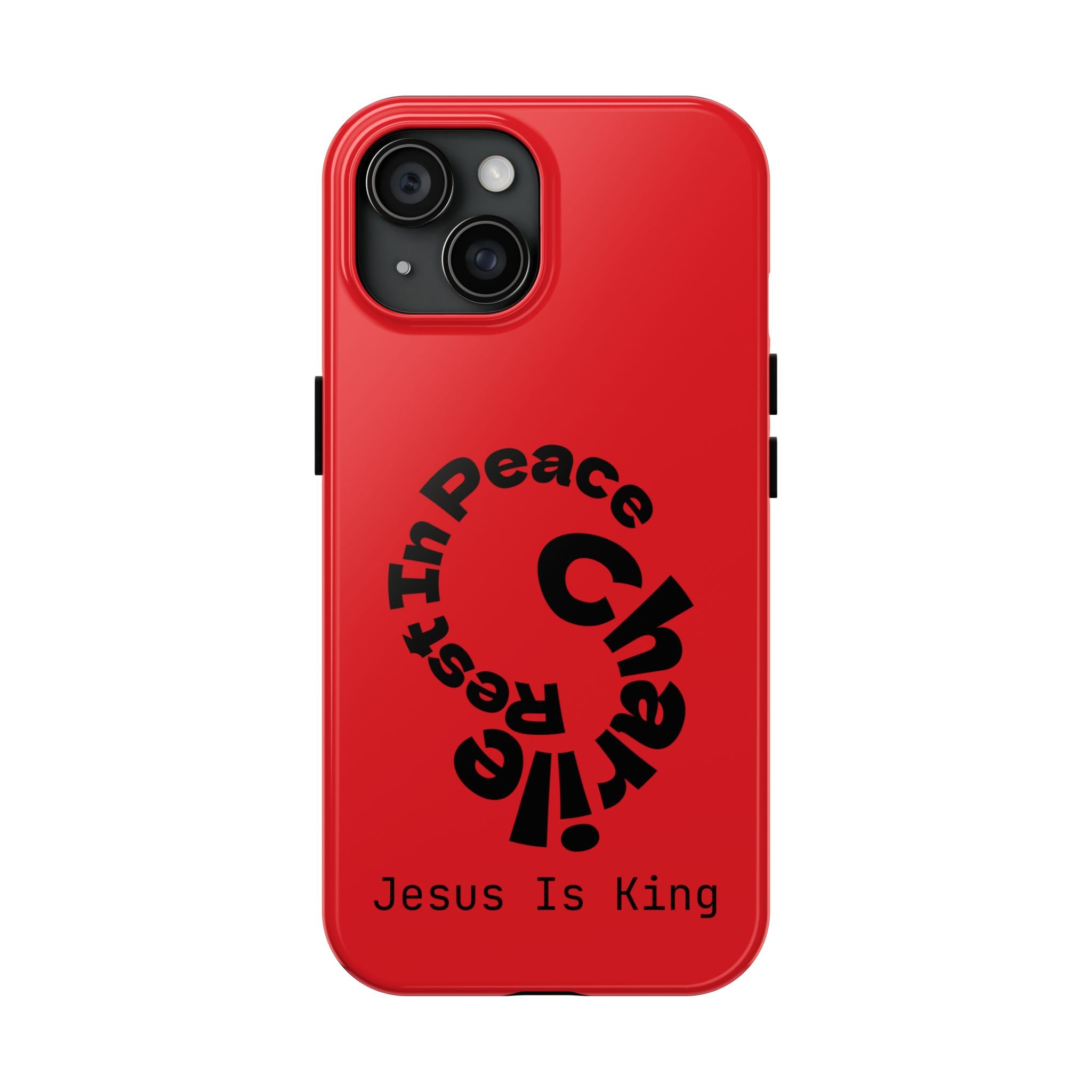 Bold Tough Phone Cases with Inspirational Design - Jesus Is King, Durable Protection, Gifts for Believers, Faith-Based Accessories, [...]