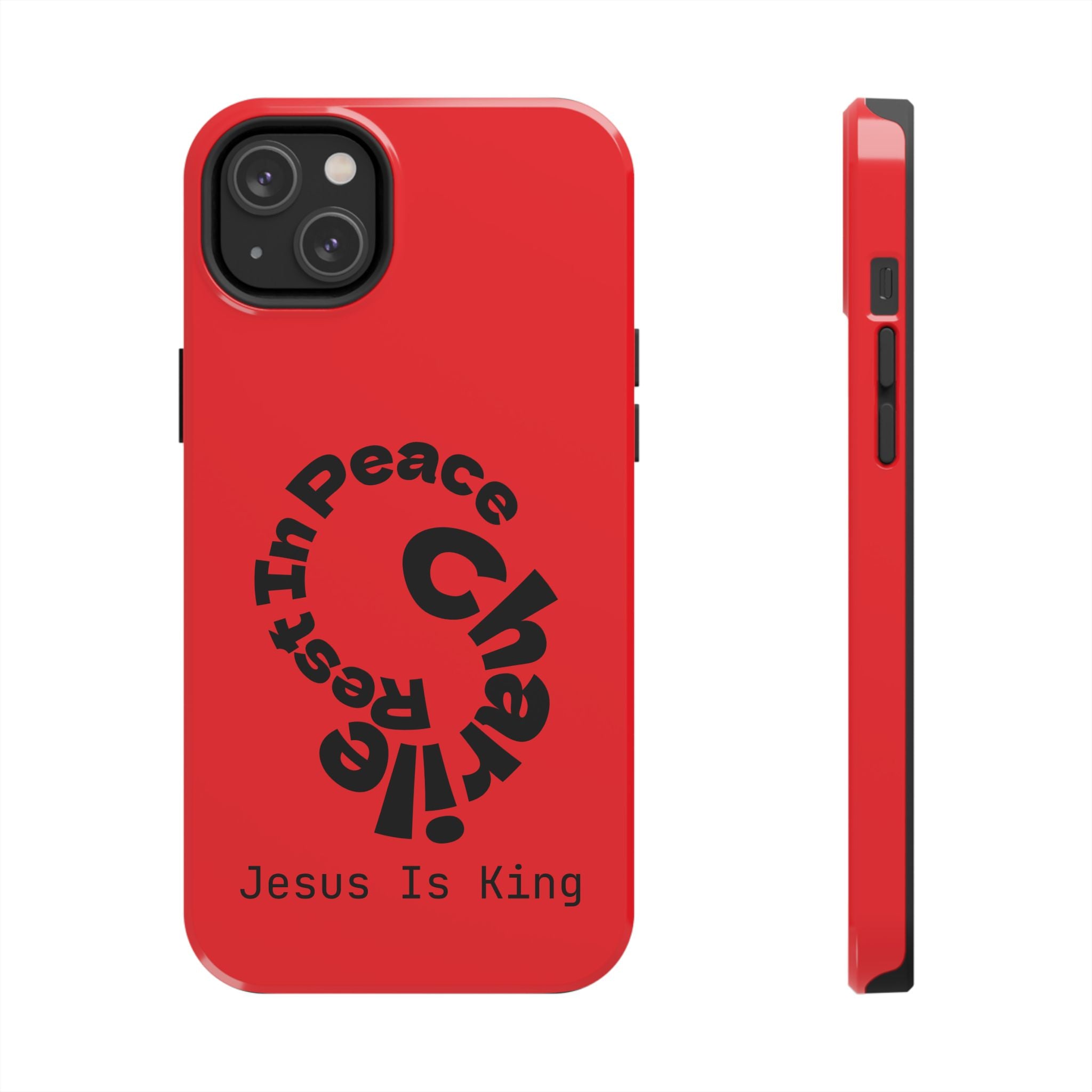 Bold Tough Phone Cases with Inspirational Design - Jesus Is King, Durable Protection, Gifts for Believers, Faith-Based Accessories, [...]