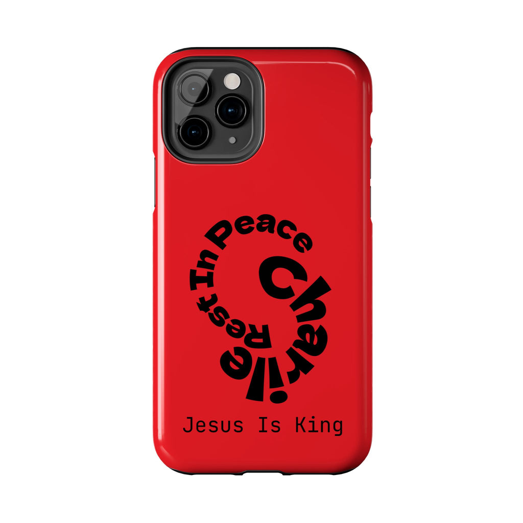 Bold Tough Phone Cases with Inspirational Design - Jesus Is King, Durable Protection, Gifts for Believers, Faith-Based Accessories, [...]