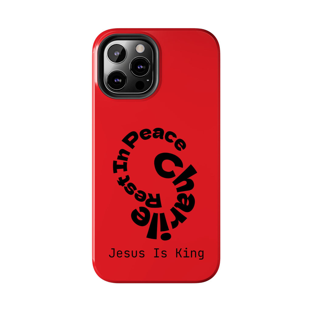 Bold Tough Phone Cases with Inspirational Design - Jesus Is King, Durable Protection, Gifts for Believers, Faith-Based Accessories, [...]
