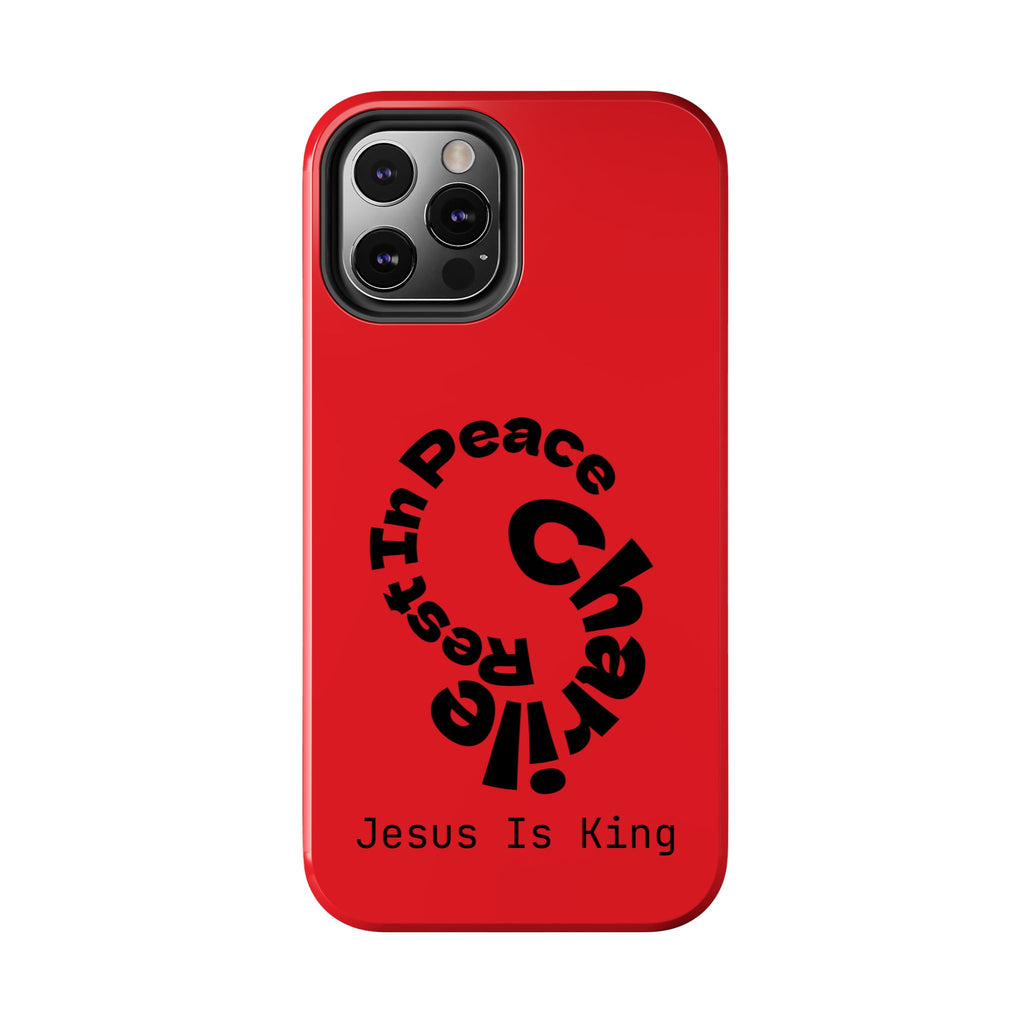 Bold Tough Phone Cases with Inspirational Design - Jesus Is King, Durable Protection, Gifts for Believers, Faith-Based Accessories, [...]