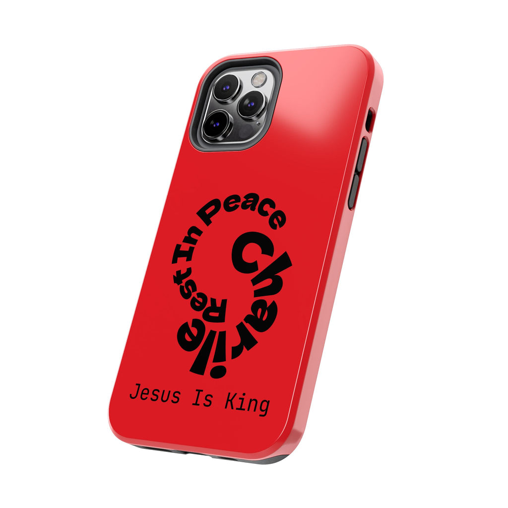 Bold Tough Phone Cases with Inspirational Design - Jesus Is King, Durable Protection, Gifts for Believers, Faith-Based Accessories, [...]
