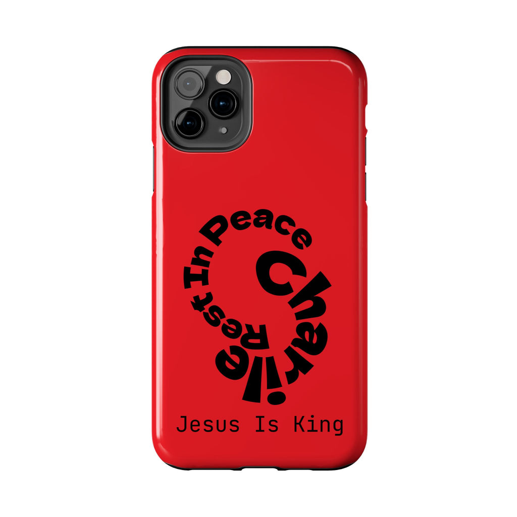 Bold Tough Phone Cases with Inspirational Design - Jesus Is King, Durable Protection, Gifts for Believers, Faith-Based Accessories, [...]