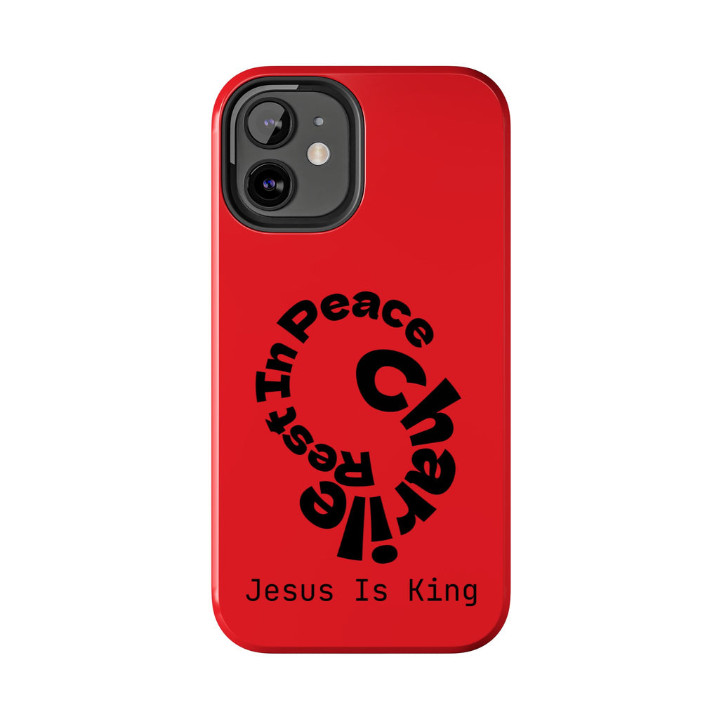 Bold Tough Phone Cases with Inspirational Design - Jesus Is King, Durable Protection, Gifts for Believers, Faith-Based Accessories, [...]