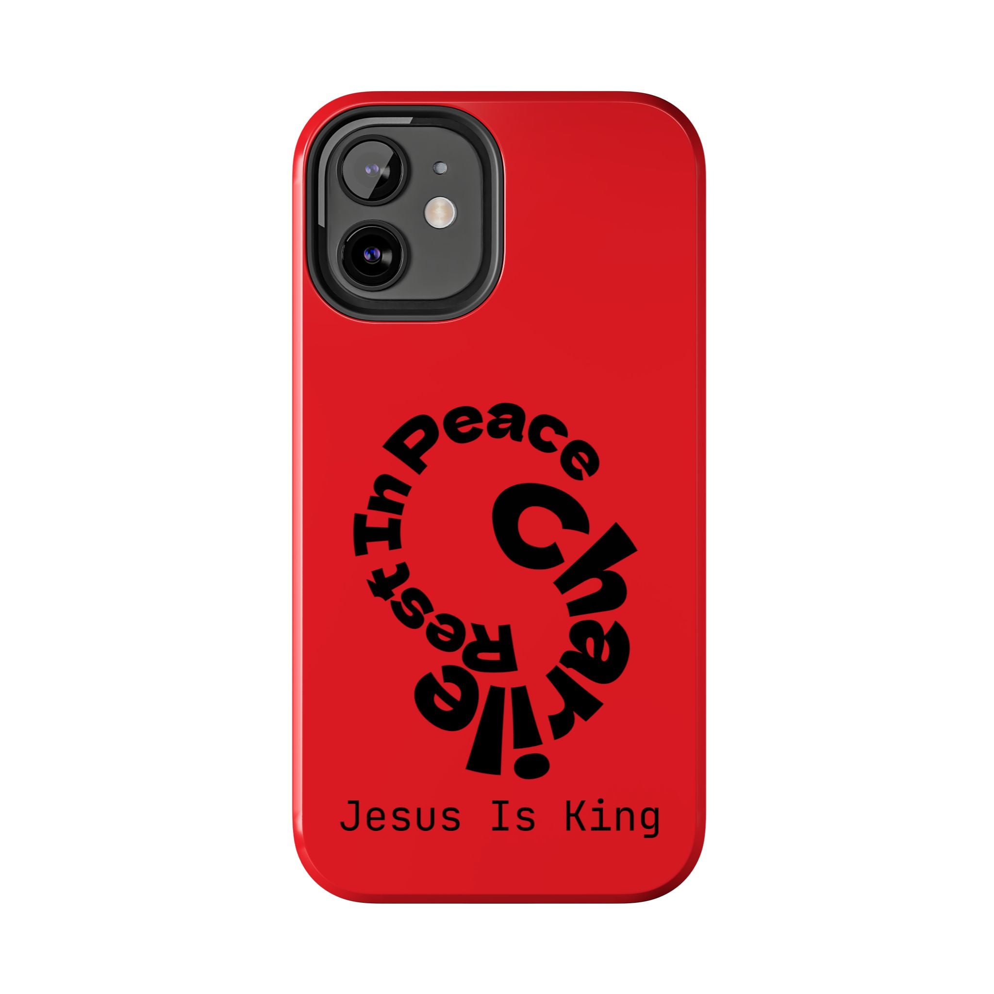 Bold Tough Phone Cases with Inspirational Design - Jesus Is King, Durable Protection, Gifts for Believers, Faith-Based Accessories, [...]